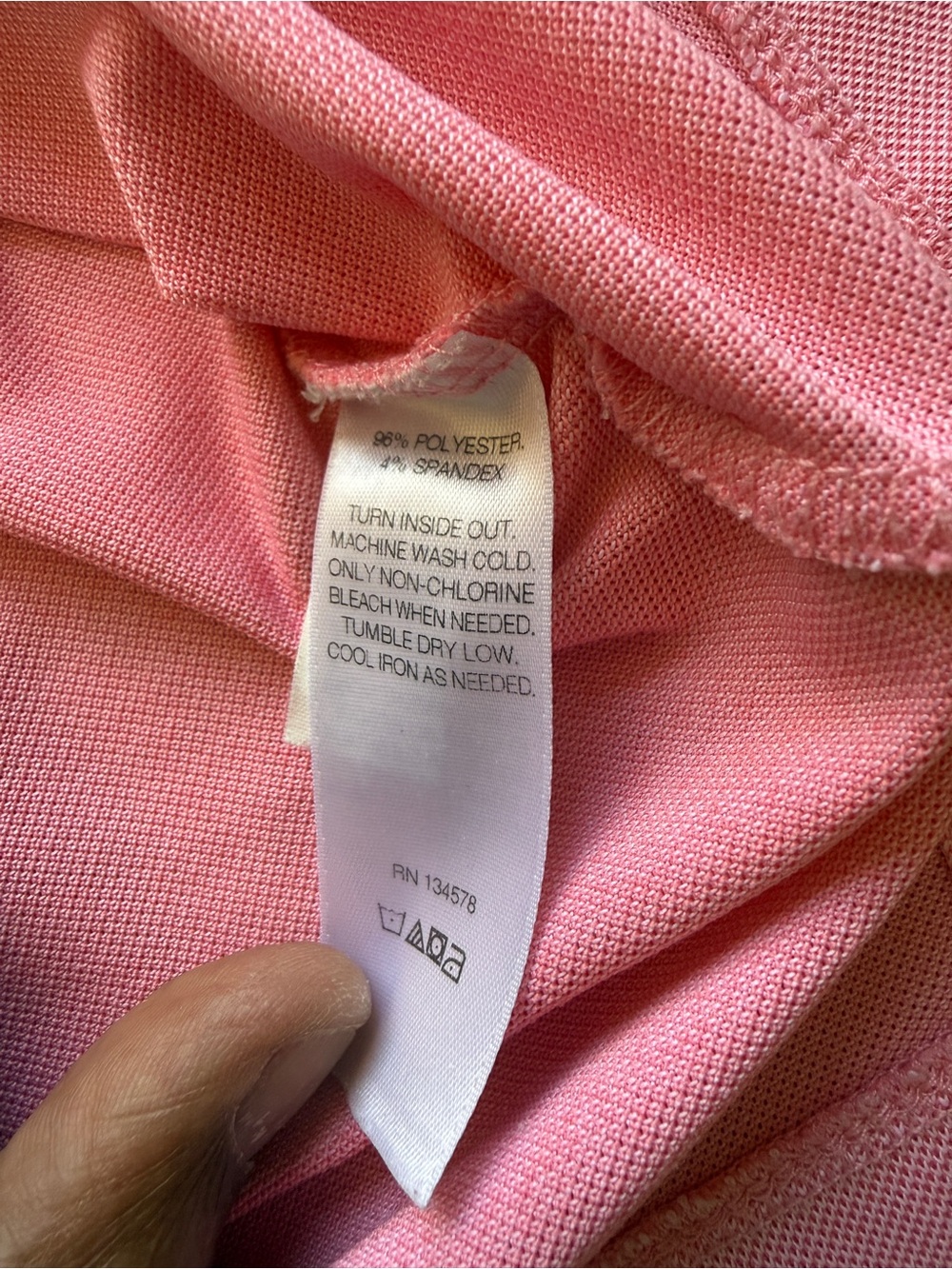 Vineyard Vines Performance Golf Polo Shirt Pink Large 301 Club Moisture Wicking - Picture 5 of 9